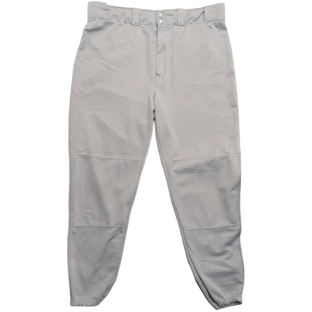Wilson Baseball Pants Calf Length Gray Pocket Men's XL Sports Team Uniform‎
